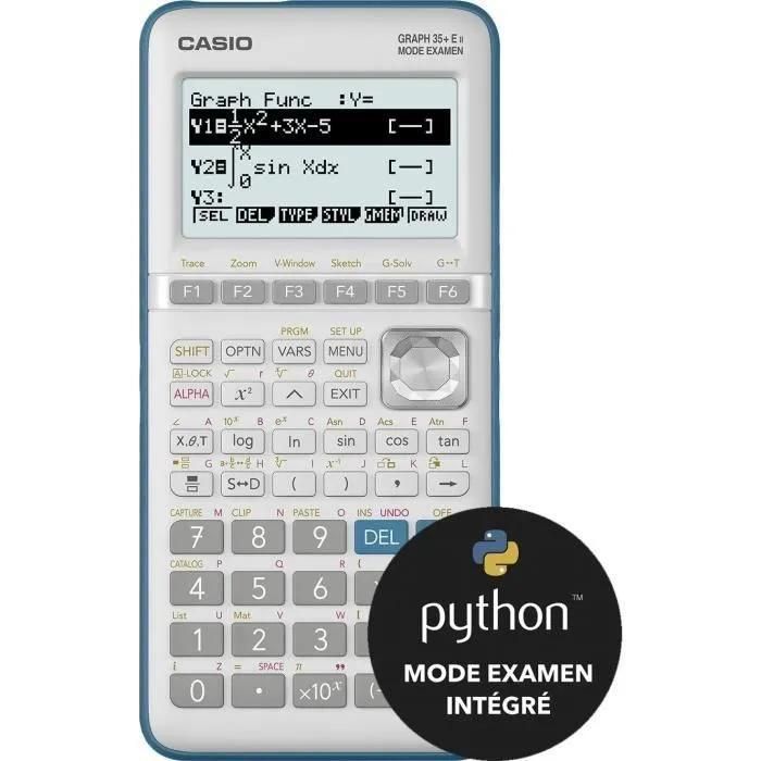 Casio GRAPH 35+ E II PYTHON Mode Examen - Calculatrice graphique - 2