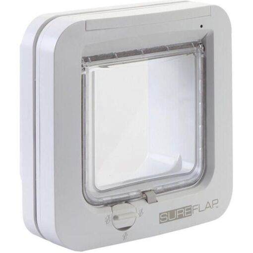 Chati�re Par D�tection De Puce �lectronique Blanc Chat - Sureflap
