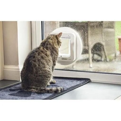 Chati�re Par D�tection De Puce �lectronique Blanc Chat - Sureflap - 3