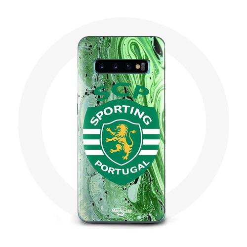 Coque Samsung Galaxy S10 Scp Sporting Portugal Fond Vert