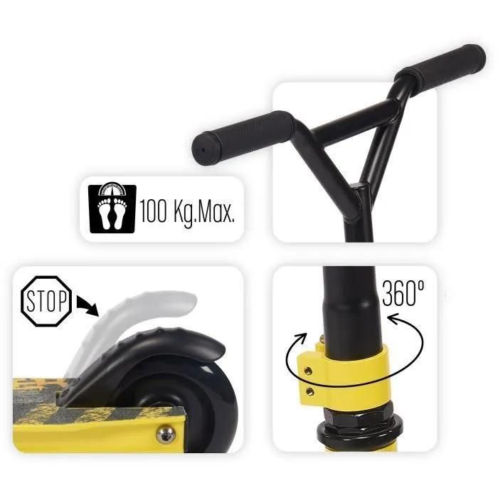 Stamp Trottinette Freestyle Jaune - 3