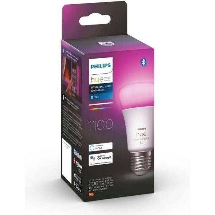 Ampoule Connecte Led Philips Hue White And Color Ambiance E27 75w Standard...