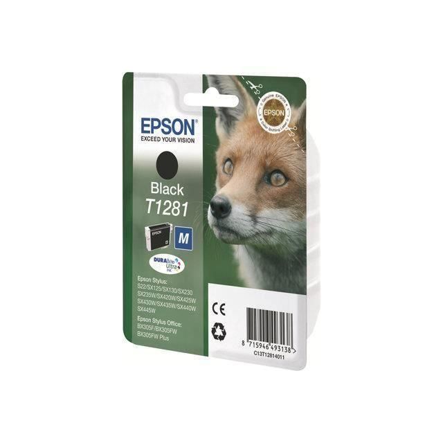 Epson T1281 - 5.9 ml - taille M - noir - original - blister - cartouche d'e...