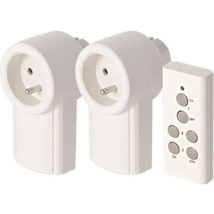 SCS SENTINEL Kit de 2 prises t�l�command�es 2300 W - 2