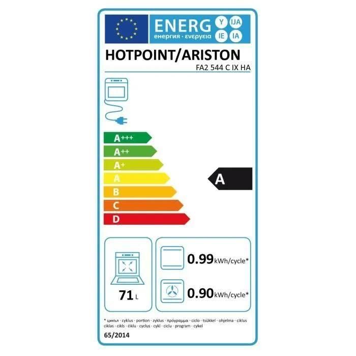 Hotpoint Ariston FA2 544 C IX HA - Four - int�grable - niche - largeur : 56... - 3