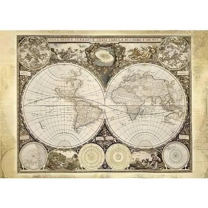 Puzzles Mappemonde Historique, 2000 Pcs