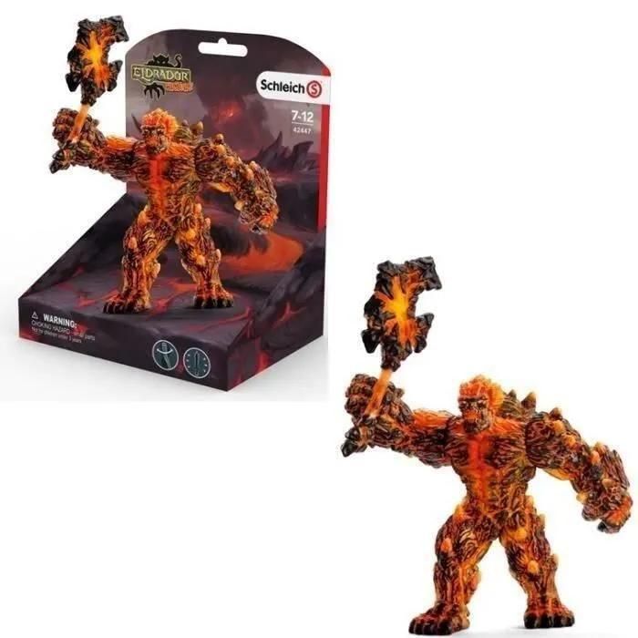 Golem De Lave Avec Arme - Schleich - 42447 - A Partir De 7 Ans - 2