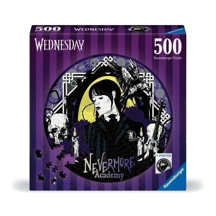 Ravensburger Puzzle Rond 500 Pices Wednesday Addams - 3