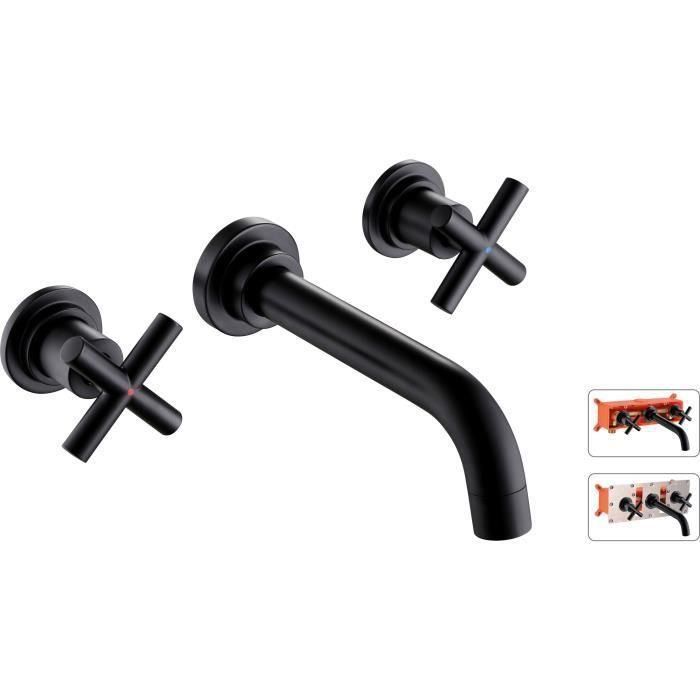 ROUSSEAU Wall M�langeur Lavabo + Boitier noir