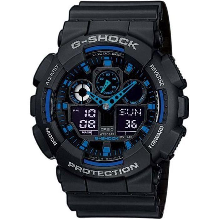 Casio Montre Noir Analogique - Digital Hommes G-Shock Ga-100-1a2er