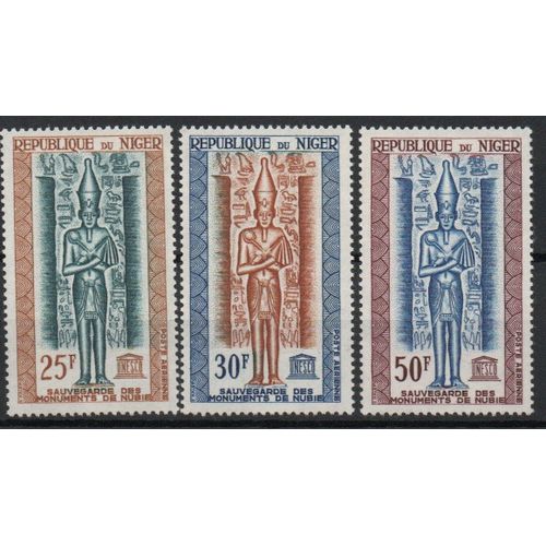 Niger Timbres Sauvegarde Des Monuments De Nubie