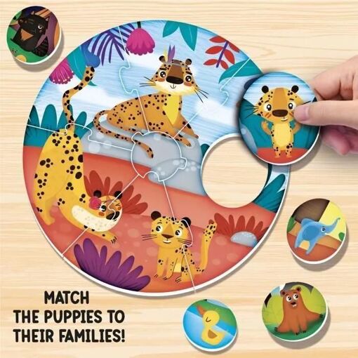Jeu De R�flexion Amusant - Lisciani - Associez Chiots Et Mamans - 3