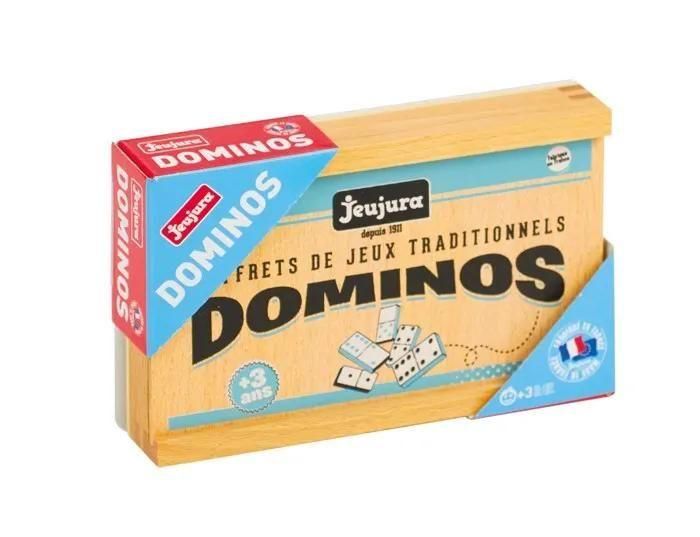 Jeu De Societe Dominos En Bois - Coffret En Bois - 4
