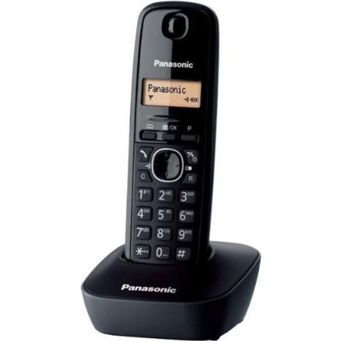 Panasonic KX-TG1611FRH - T�l�phone sans fil avec ID d'appelant - DECT\GAP -...
