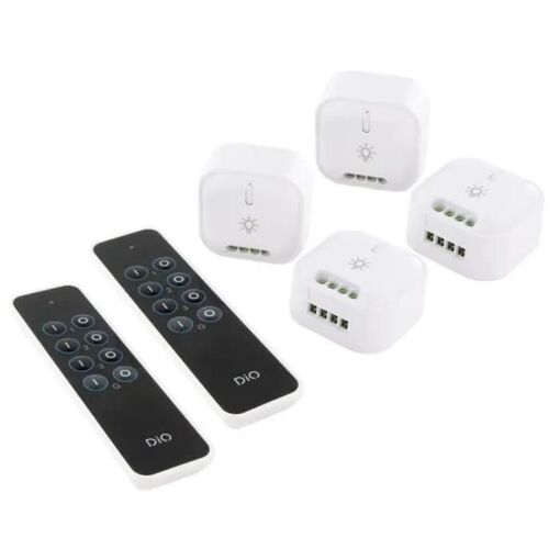 Kit de 4 modules �clairage et 2 t�l�commandes - DIO - 54859 - DiO 1.0