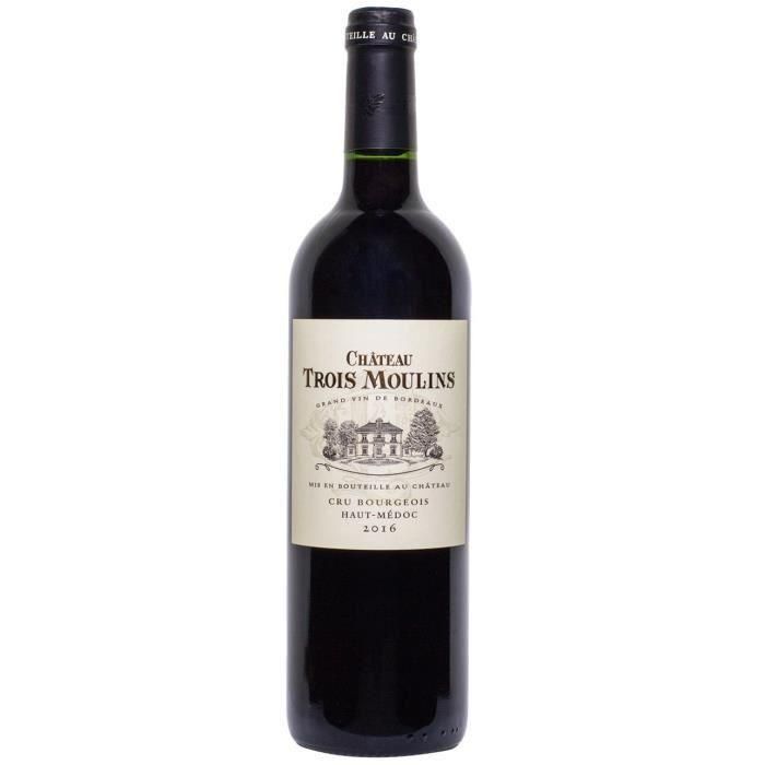 Chteau Trois Moulins 2016 Haut-Mdoc Cru Bourgeois - Vin Rouge De Bordeaux...