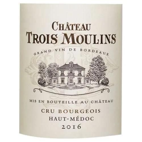 Chteau Trois Moulins 2016 Haut-Mdoc Cru Bourgeois - Vin Rouge De Bordeaux... - 3