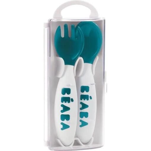 B�aba Set De 2 Couverts Ergo 2eme �ge Blue - 2