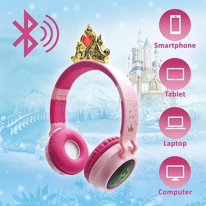 Lexibook - Disney Princess - Bluetooth Headphones W. Lights (Hpbt015d - 3