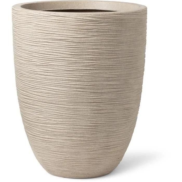 Capi Pot  Fleurs Waste Rib 46x58 Cm Beige Terrazzo