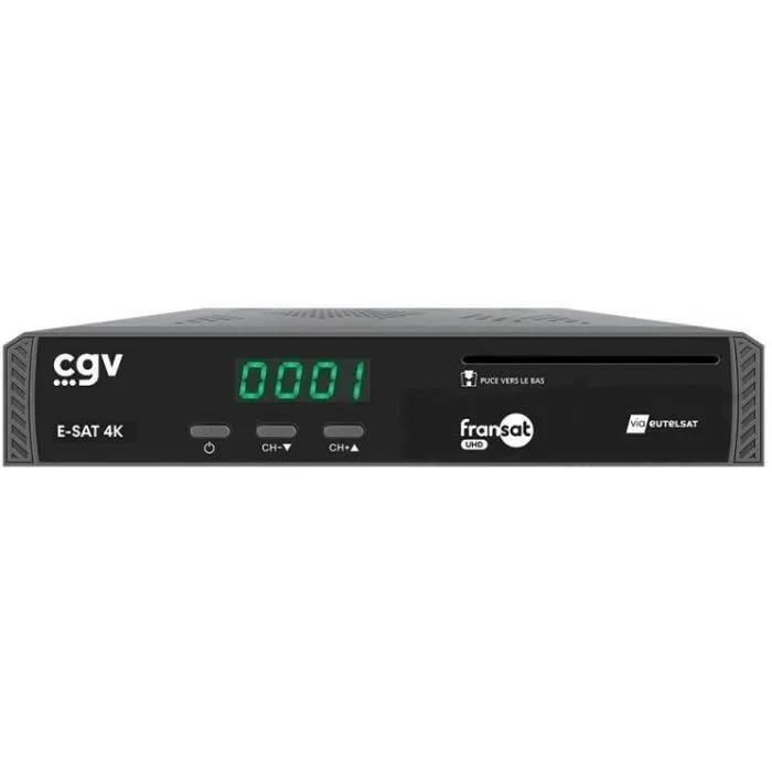 R�cepteur-enregistreur satellite TNT - CGV - E-SAT 4K - UHD - FRANSAT - Com...