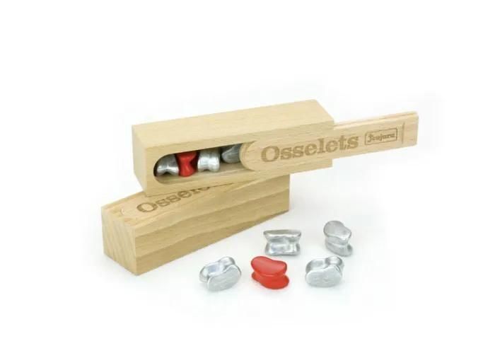 Jeu De Societe Coffret En Bois - Osselets