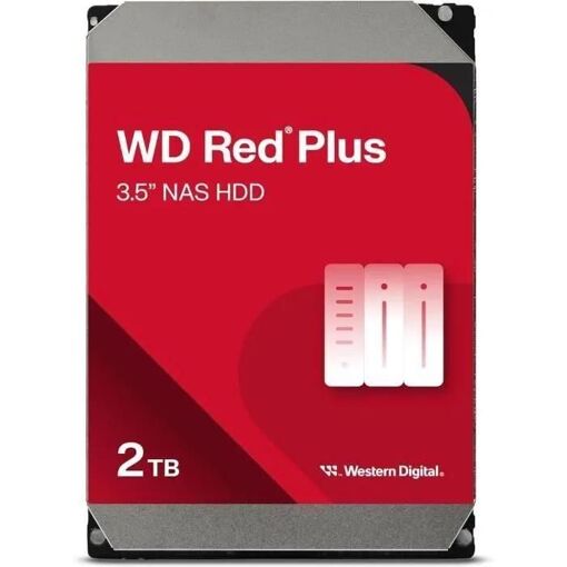 WD Red WD20EFPX - Disque dur - 2 To - interne - 3.5' - SATA 6Gb/s - 5400 to...