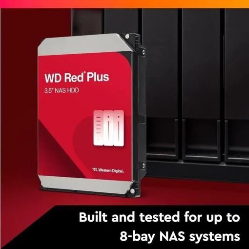 WD Red WD20EFPX - Disque dur - 2 To - interne - 3.5' - SATA 6Gb/s - 5400 to... - 3