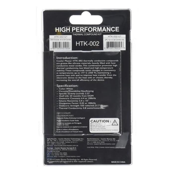 Cooler Master HTK-002-U1 - P�te thermique - blanc - 3