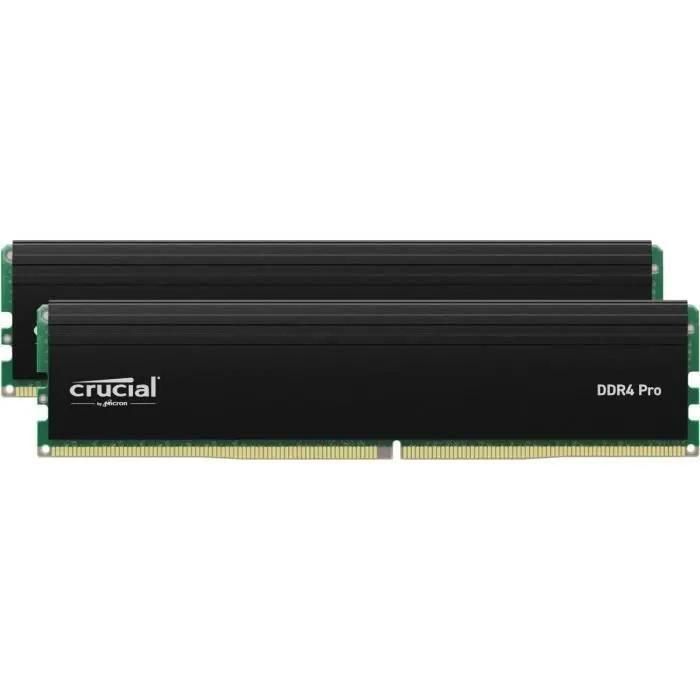 Crucial - DDR4 - kit - 32 Go: 2 x 16 Go - DIMM 288 broches - 3200 MHz / PC4...
