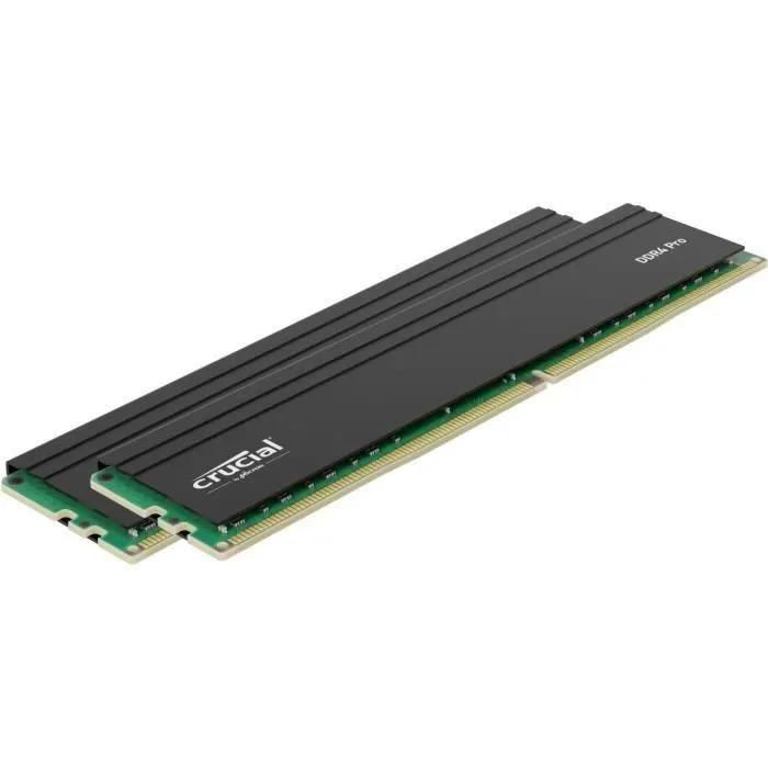 Crucial - DDR4 - kit - 32 Go: 2 x 16 Go - DIMM 288 broches - 3200 MHz / PC4... - 2