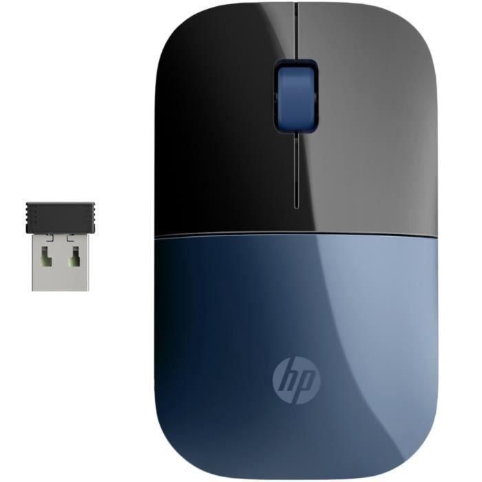 HP Z3700 - Souris - 3 boutons - sans fil - 2.4 GHz - r�cepteur sans fil USB...