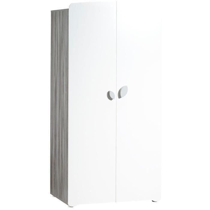 Armoire Chambre Bb 2 Portes Leaf