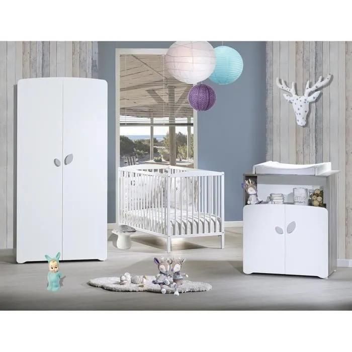 Armoire Chambre Bb 2 Portes Leaf - 3