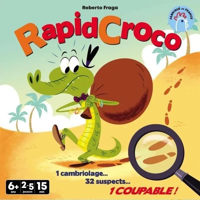 Rapidcroco - Asmodee - Jeu D'enquete - 32 Suspect 1 Coupable - 4