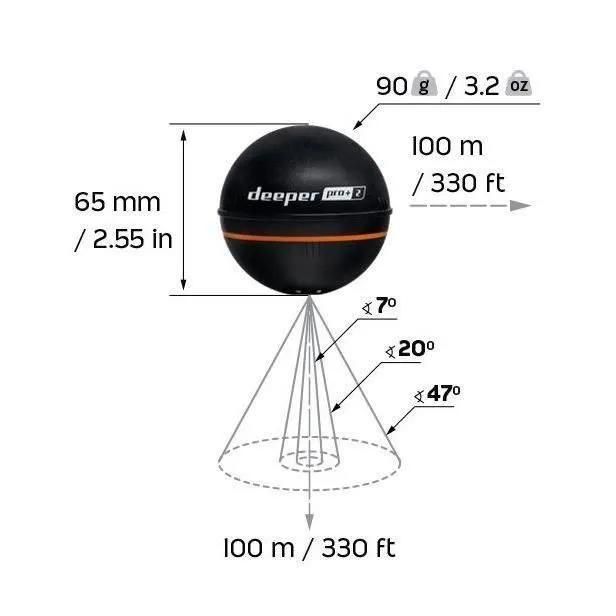 Deeper Pro+ V2 - Sondeur Portatif - 3