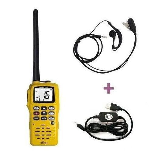 PACK VHF PORTABLE - NAVICOM - RT411+PACK CHARGEUR 220V- C�BLE USB