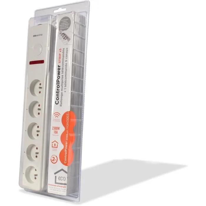 Rallonge multiprise telecommandee + telecommande Scs Sentinel - 3