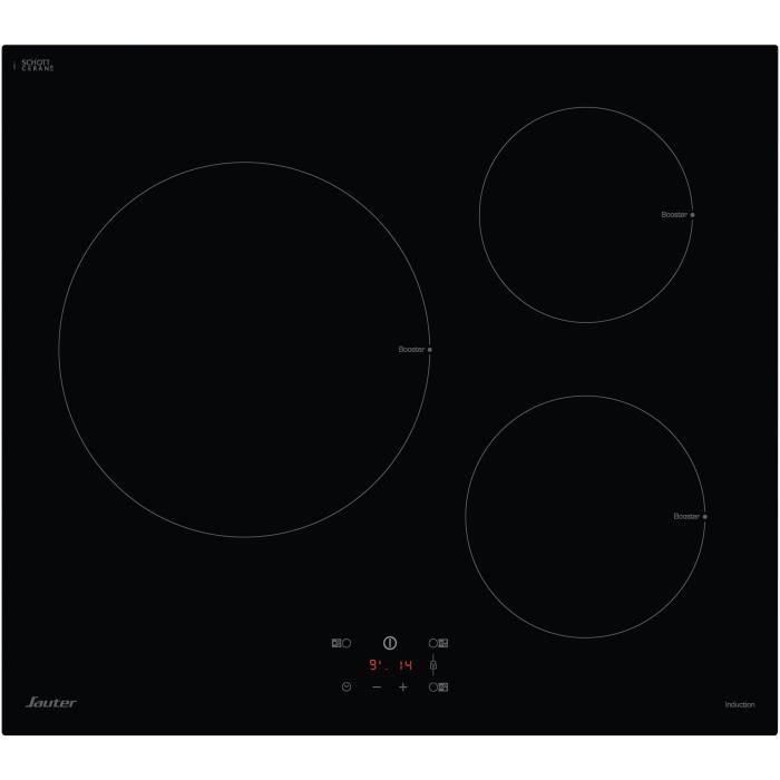 Sauter SI934B Table de cuisson � induction Noir - 3 foyers