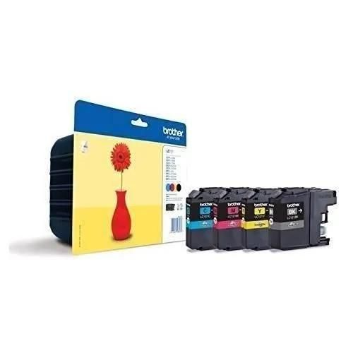 Brother 121 Value Pack Cartouche d'encre Noir, Jaune, Cyan, Magenta