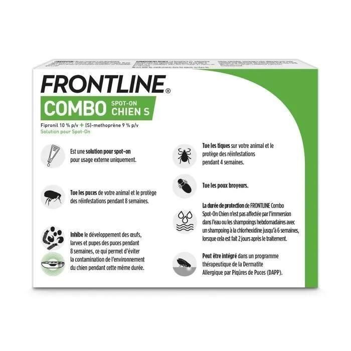 Solution Combo Spot-On S Chien 6 Pip. - Frontline - 2