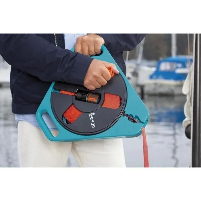 D�vidoir d'arrosage portable � tuyau plat 20 m - 2