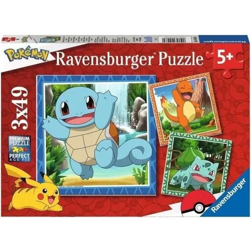 Puzzle Puzzles 3x49 P - Salam�che, Bulbizarre Et Carapuce / Pok�mon - 2