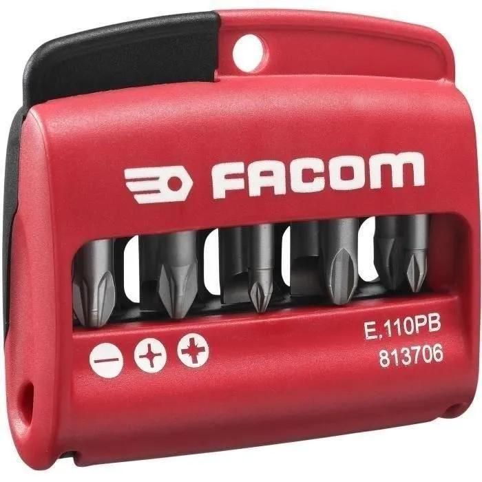 Jeu de 10 embouts de vissage mixtes 1/4' FACOM E.110PB - 2