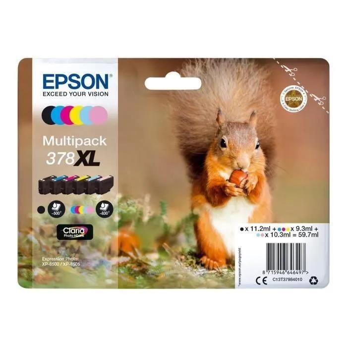 Multipack 6 Couleurs Ecureuil 378xl - 2