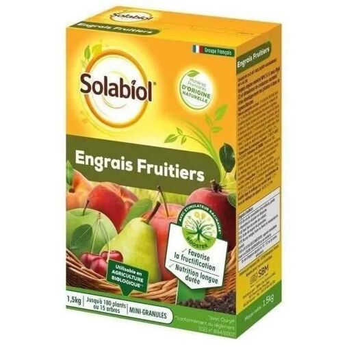 SOLABIOL SOFRUY15 Engrais Fruitiers - 1,5 Kg - 2