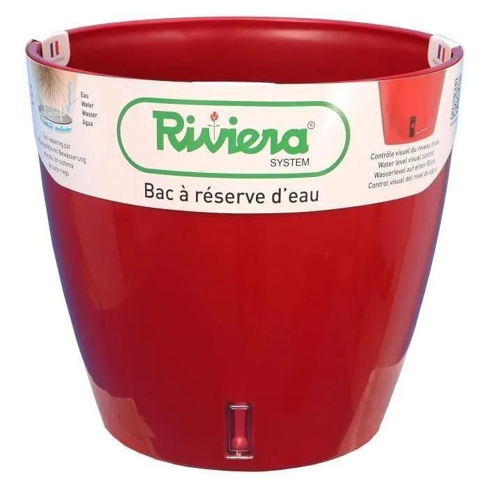 Pot Eva Rond Diametre 36cm Rouge- Riviera - 2
