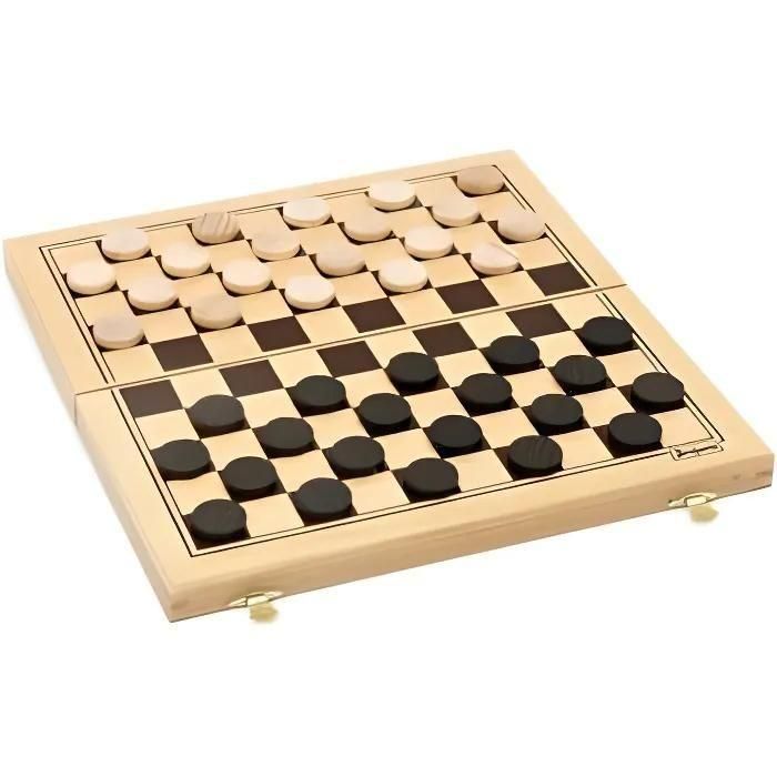 Jeu De Societe Jeu De Dames - Coffret Pliant