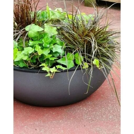 Riviera - Coupe Pot De Fleurs - Granit D40 - Gris - 2
