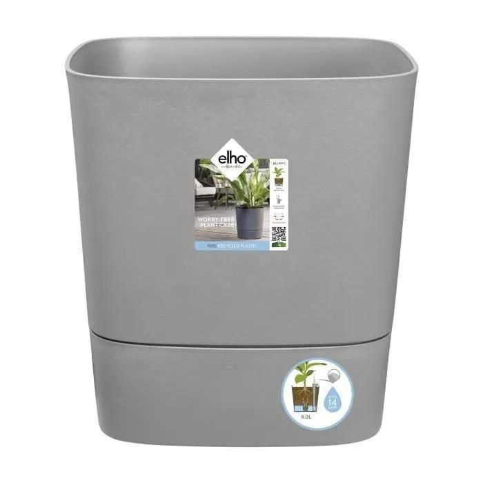 Pot De Fleurs Carr Extrieur/Intrieur 38 X 38 Cm Elho Aqua Care Greensens...